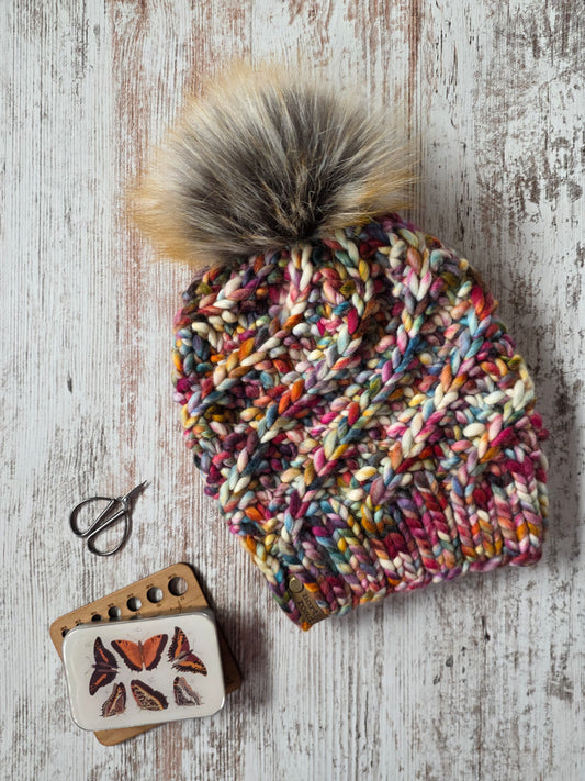 Merino Wool Pom Hat