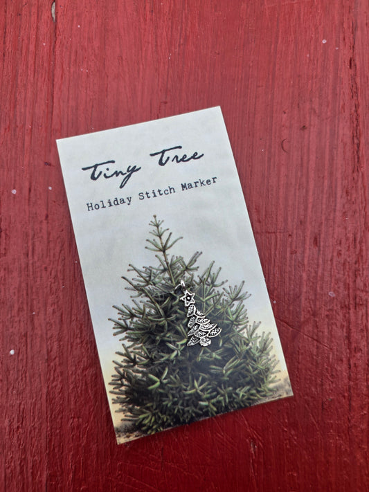 Tiny Tree Stitch Marker, Removable (Single Stitch Marker)