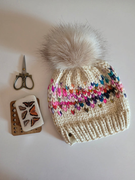 Merino Wool Pom Hat
