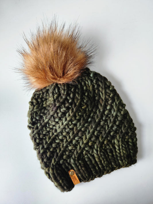 Merino Wool Pom Hat