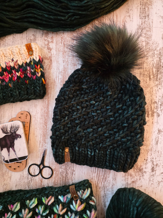 Merino Wool Pom Hat