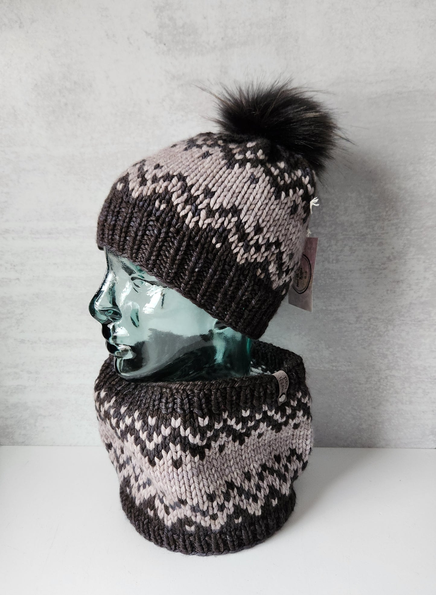 Merino Wool Hat and Cowl Set