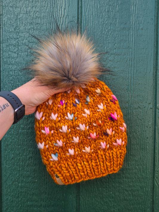 Merino Wool Pom Hat