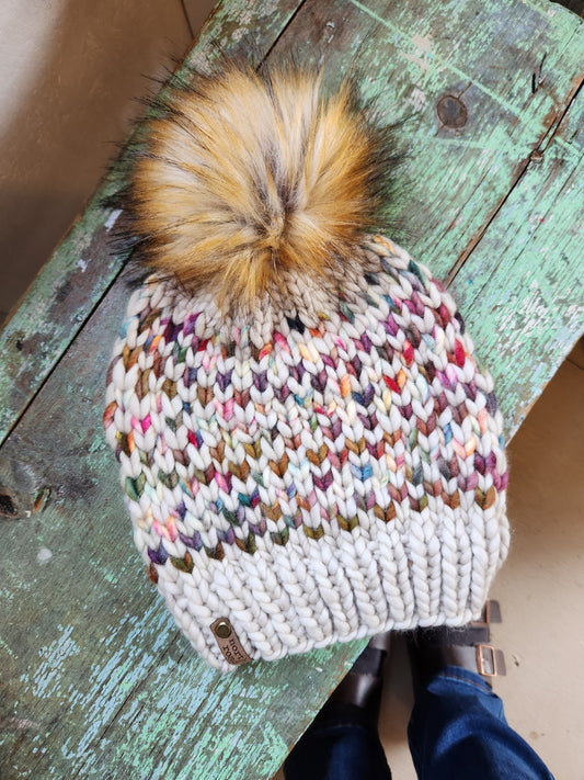 Merino Wool Pom Hat
