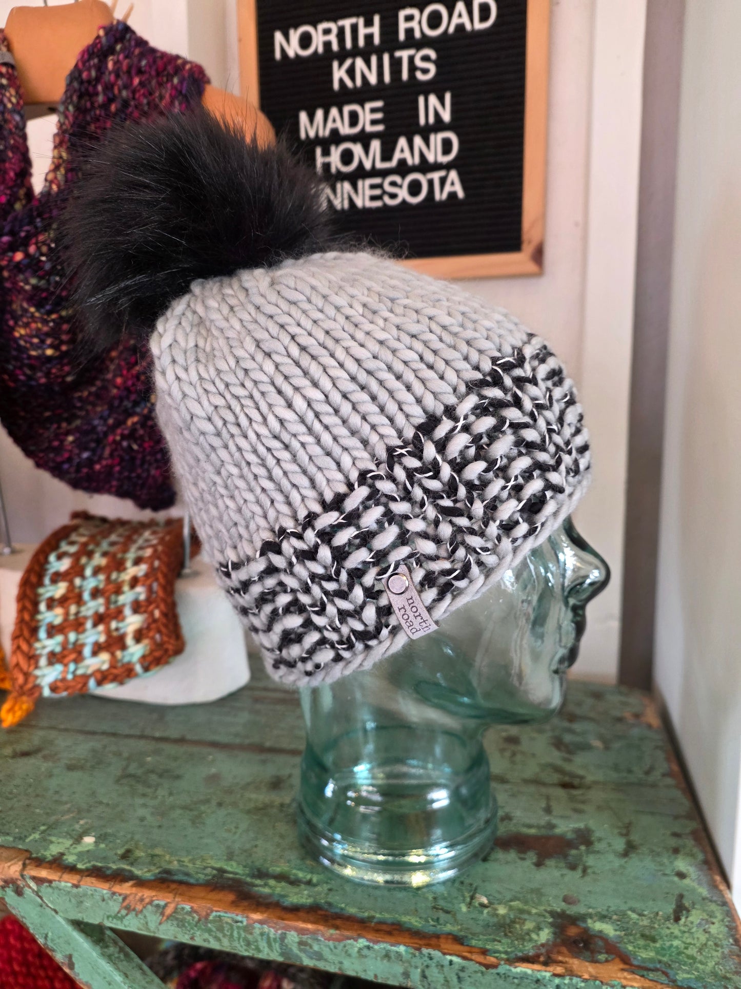 Merino Wool Pom Hat