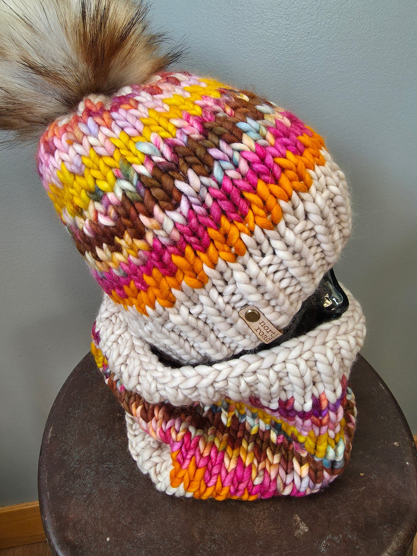 Merino Wool Hat and Cowl Set