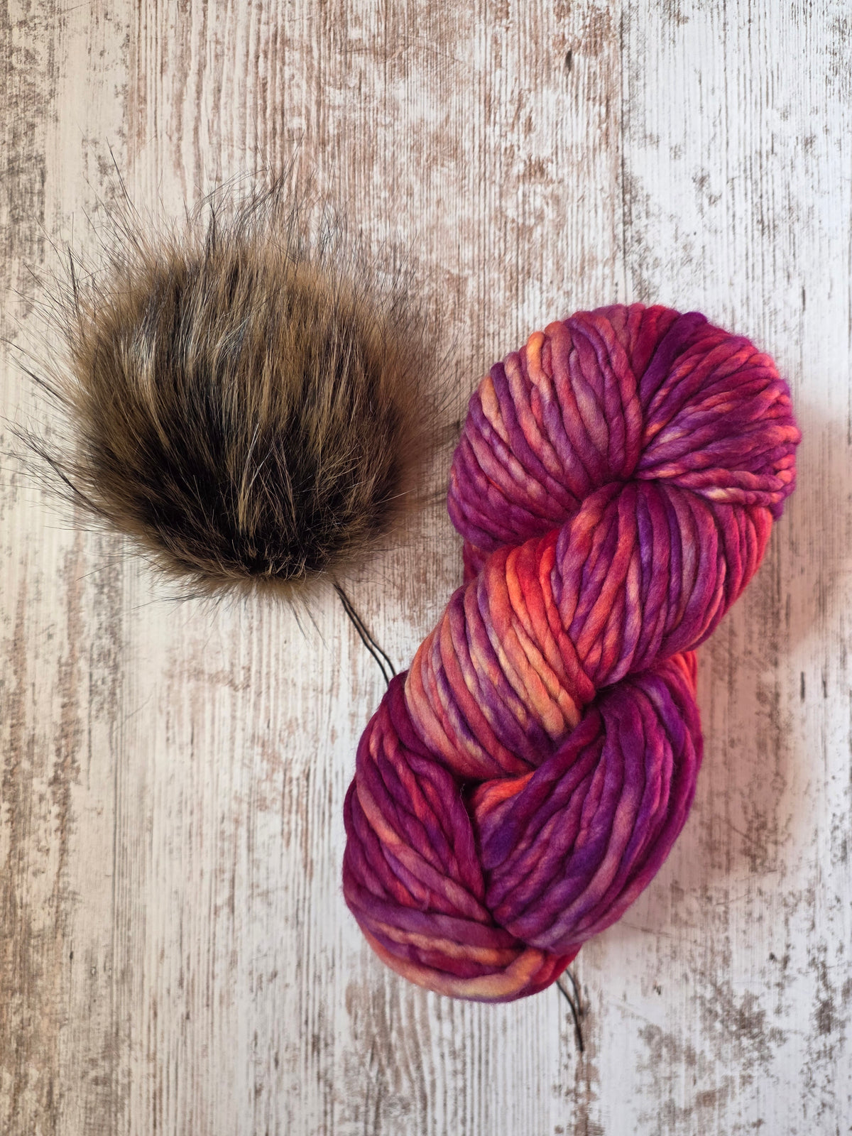 Yarn and Pom Bundle | Malabrigo Rasta | Archangel