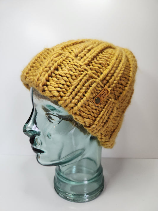 Wool Blend Folded Brim Hat