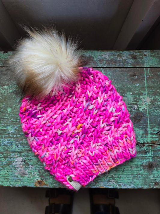 Merino Wool Pom Hat