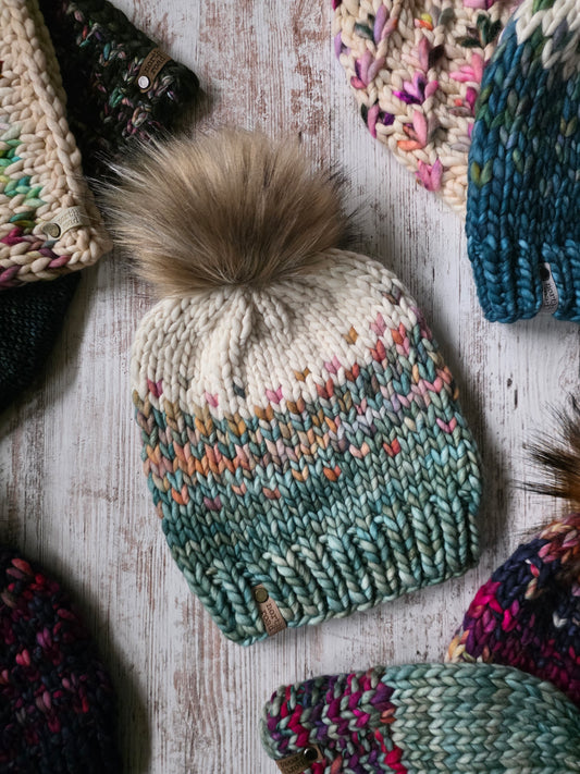 Merino Wool Pom Hat