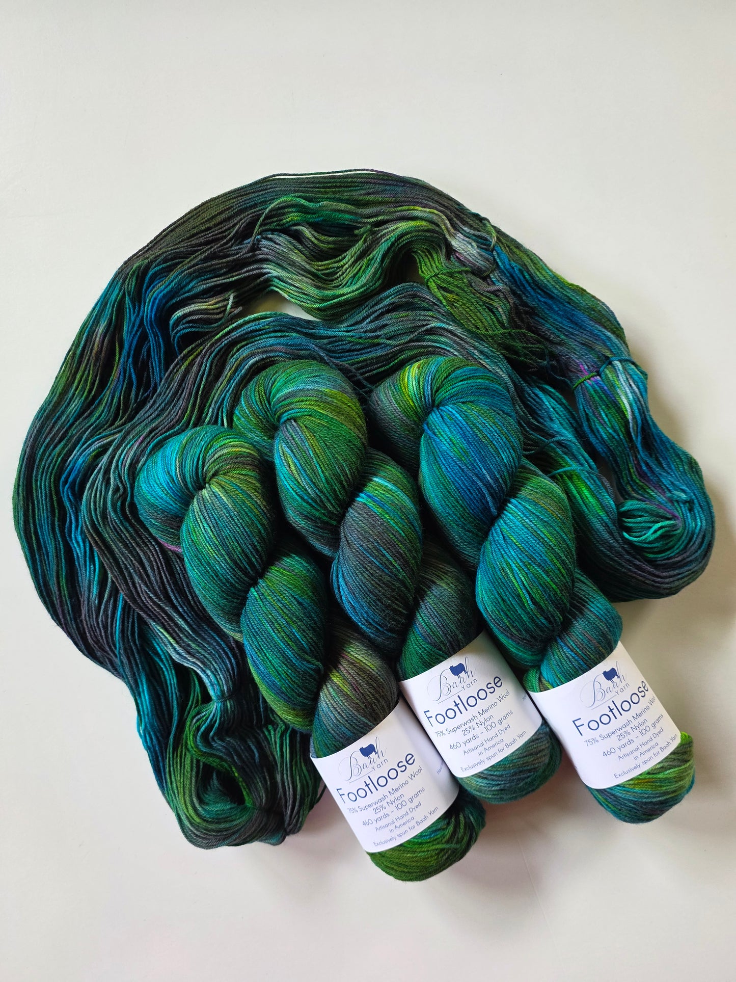 Exclusive Baah Yarn | Footloose (Sock) | Nighttime on North Road