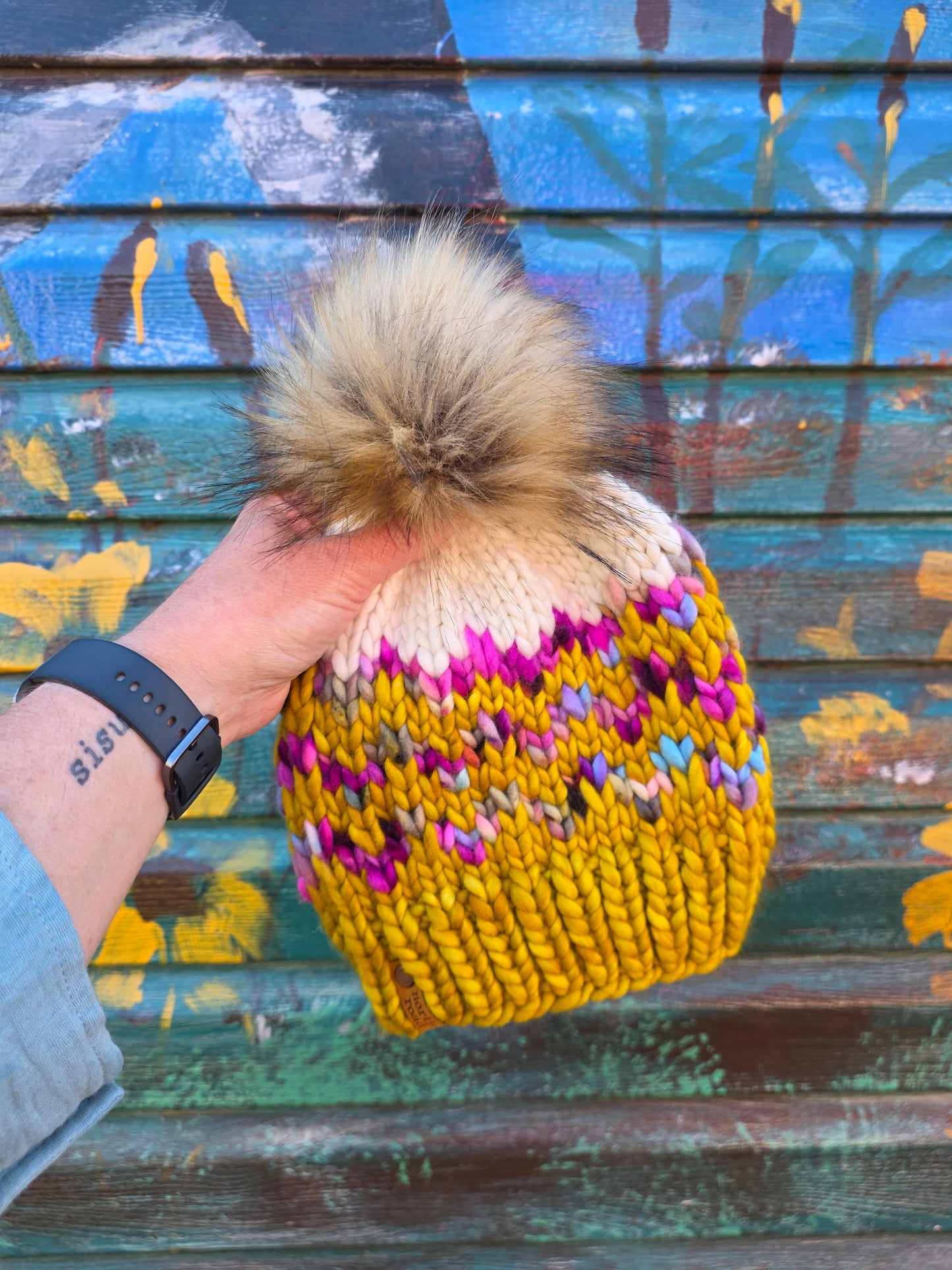 Merino Wool Pom Hat