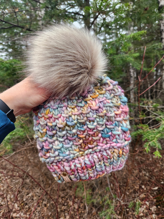 Merino Wool Pom Hat