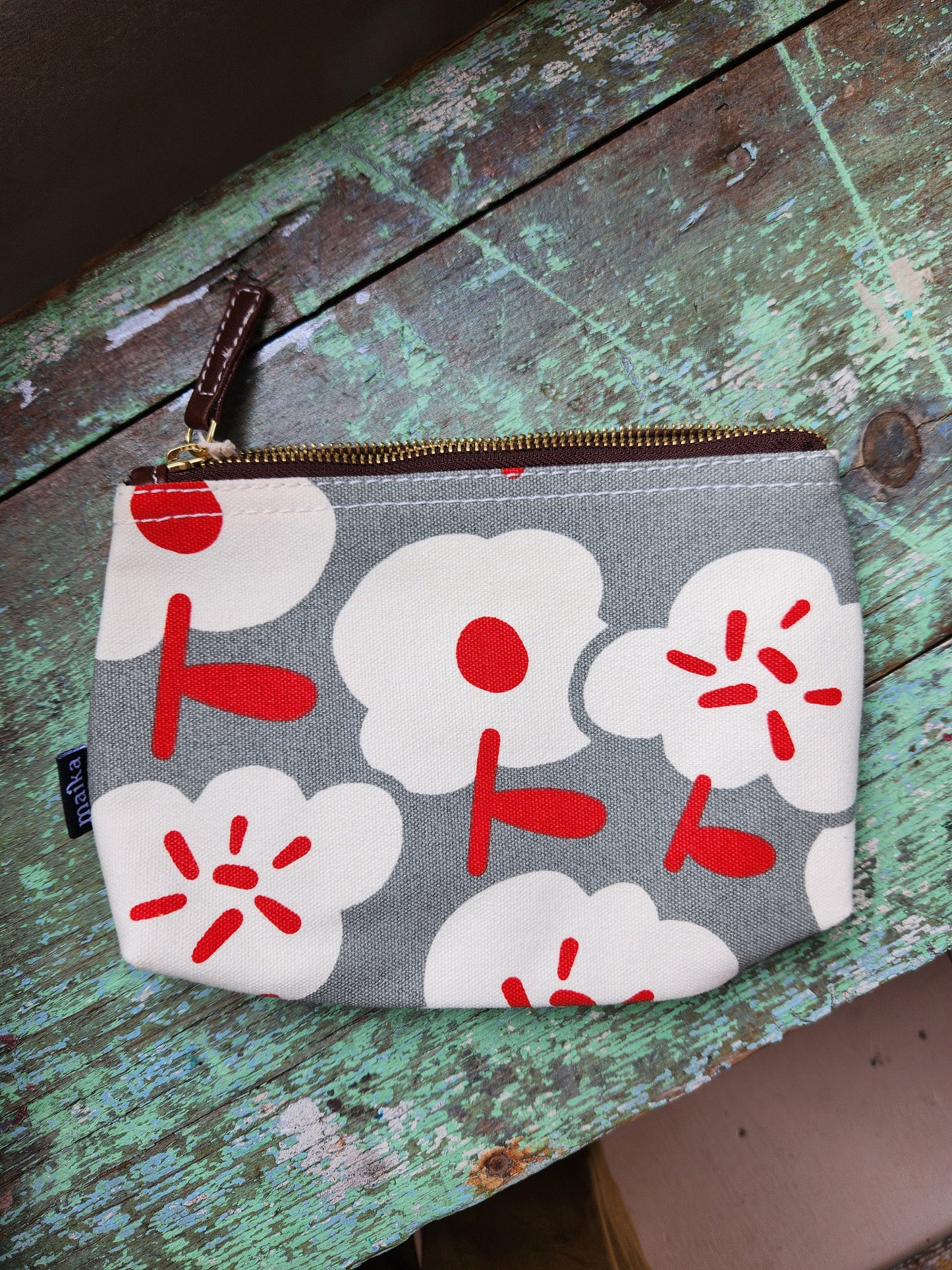 Knitting Project Bag, Medium Zipper Pouch, Sierra