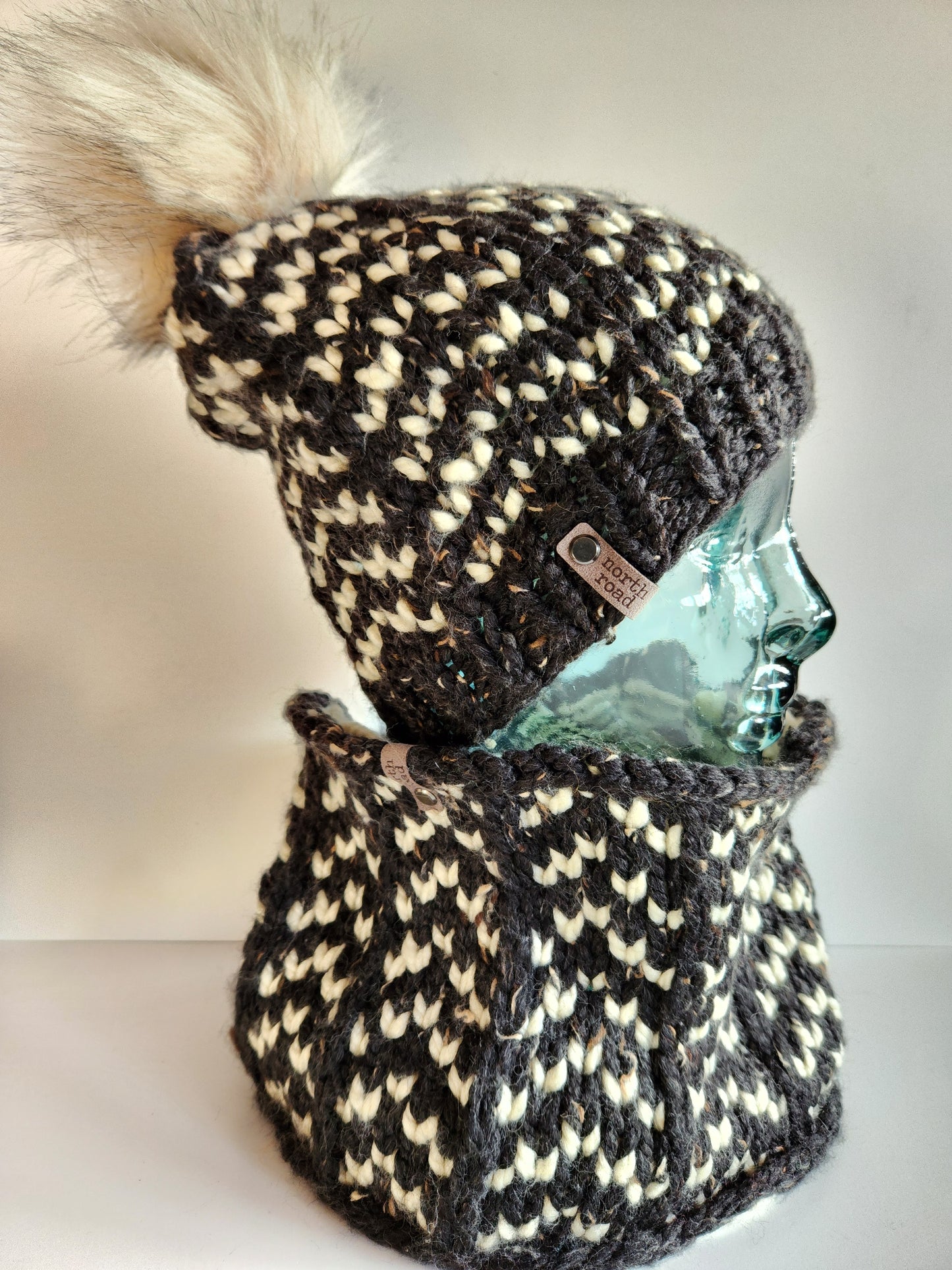 Wool Blend Hat and Cowl Set