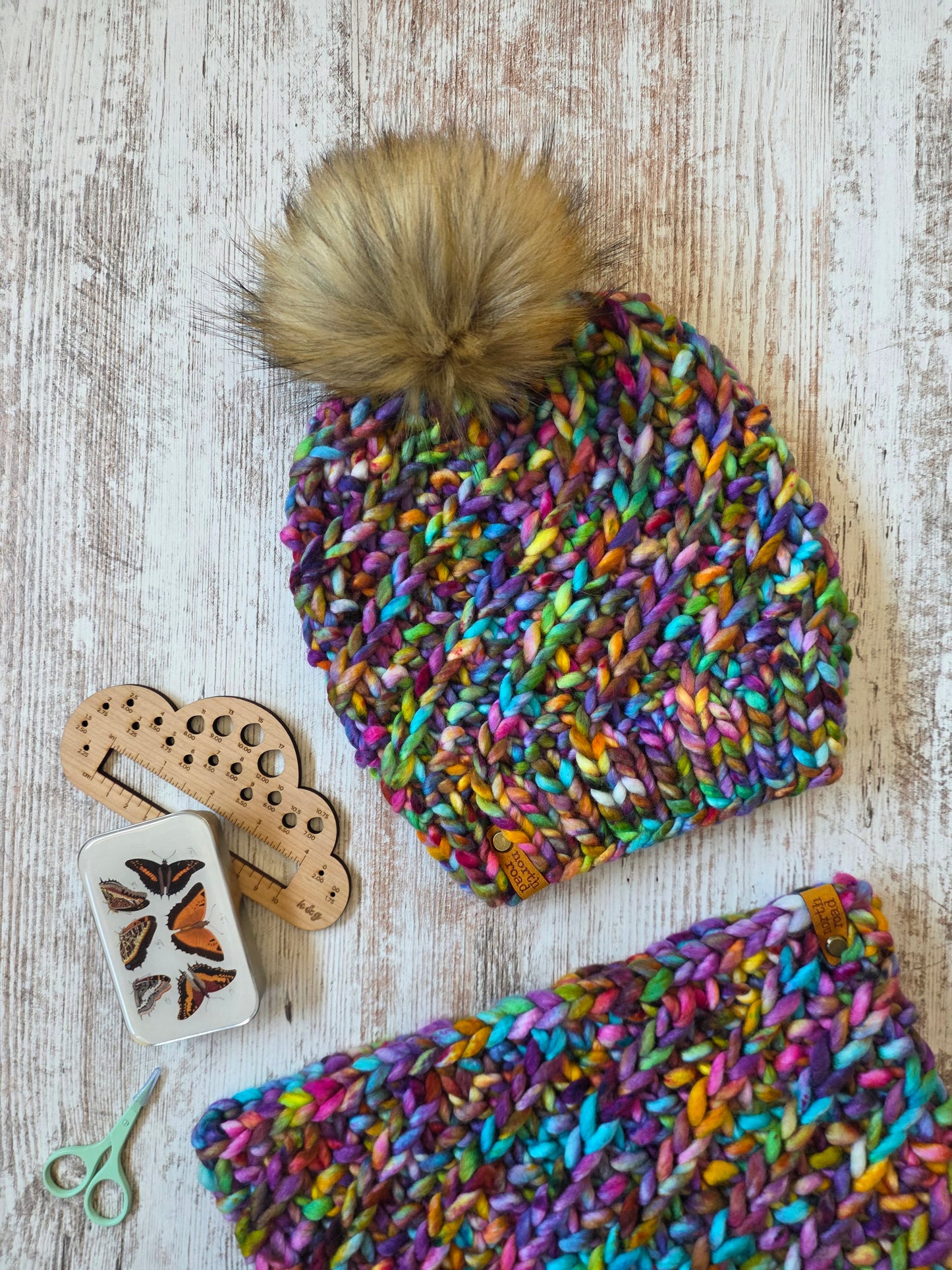 Merino Wool Hat and Cowl Set
