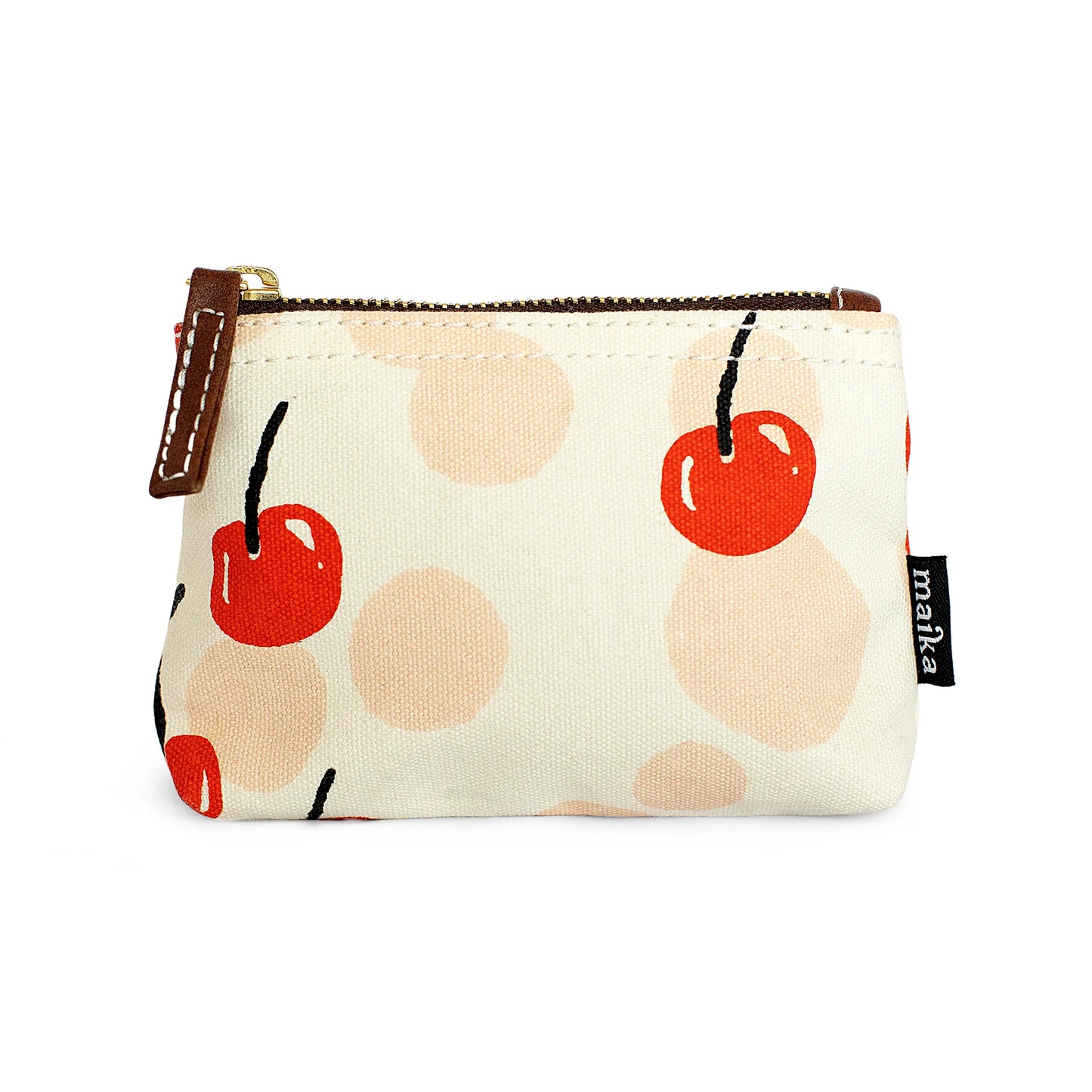 Small Zipper Pouch, Cherries