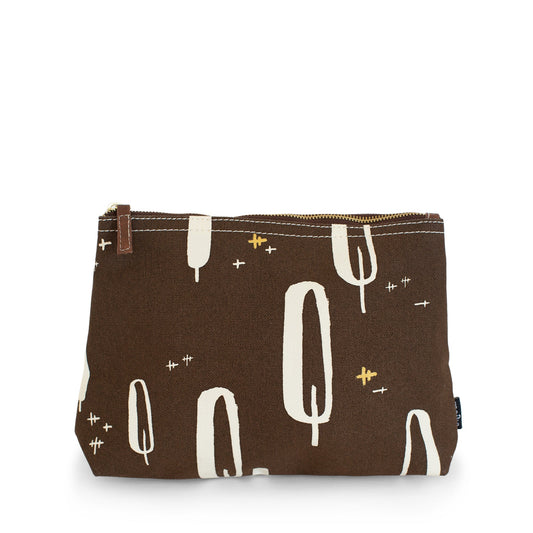 Small Zipper Pouch, Olivos