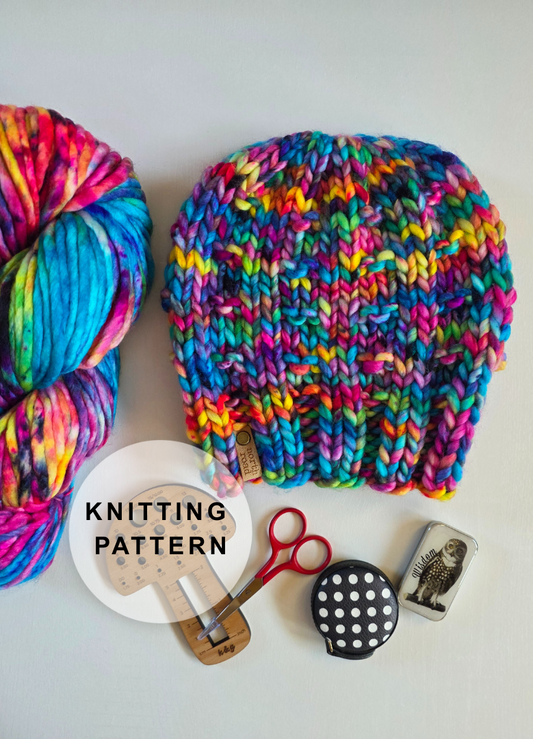 Zone Out Beanie Knitting Pattern